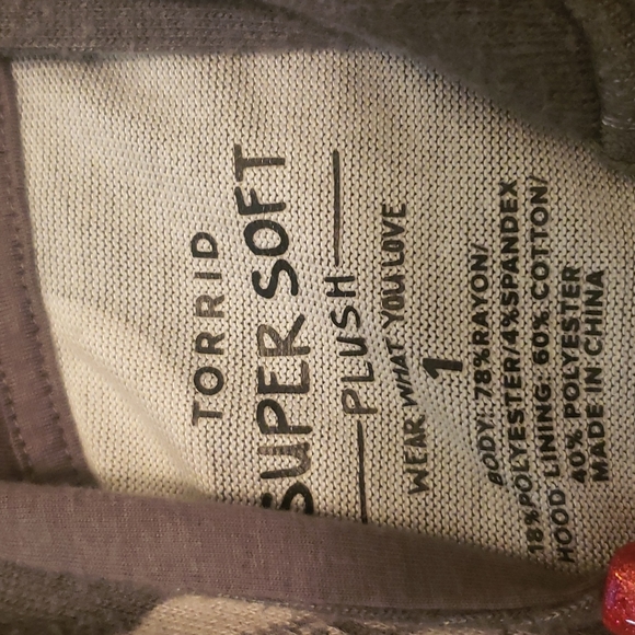 EUC Torrid Quarter Zip Plus Pull Over Plus Size 1 - Picture 2 of 2